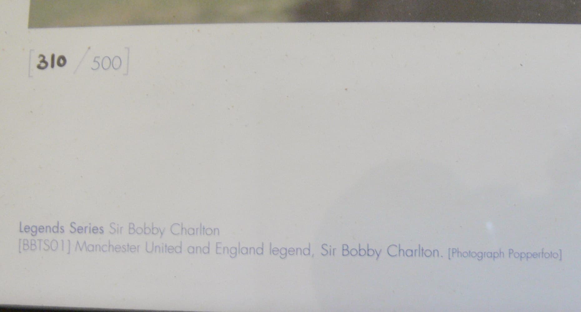 Authenticated Signed Bobby Charlton Poster